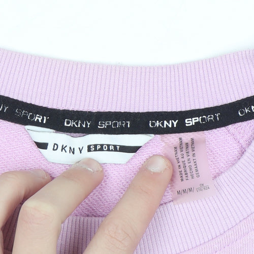 DKNY Sport Women's Pink Pullover Sweatshirt Size M Cotton Blend
