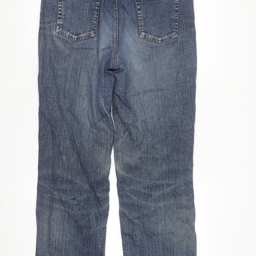 Falls Creek Women's Blue Straight Stretch Denim Jeans Size 12