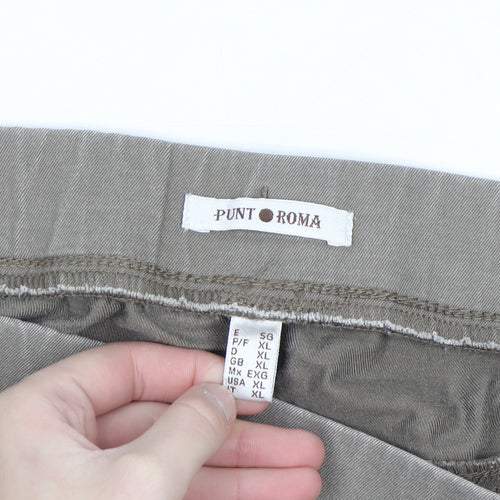 Punt Roma Men Beige XL Regular Fit Chino Trousers