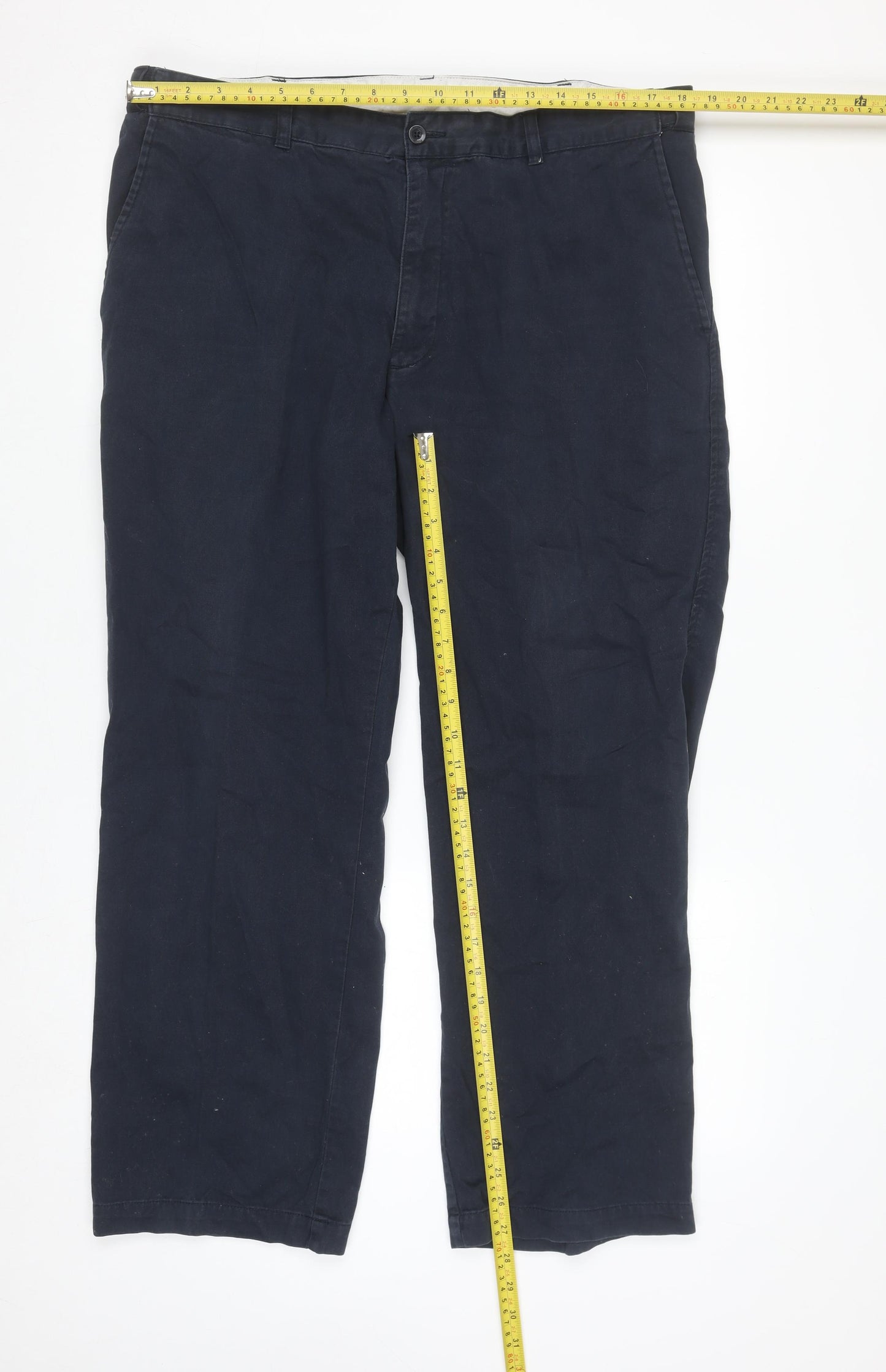 James Pringle Men's Blue Cotton Chino Trousers 38W 29L