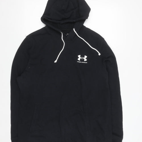 Under Armour Men's Black Pullover Hoodie Size L Loose Fit