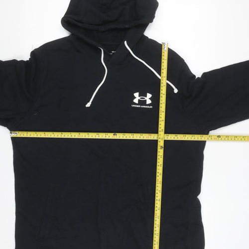 Under Armour Men's Black Pullover Hoodie Size L Loose Fit