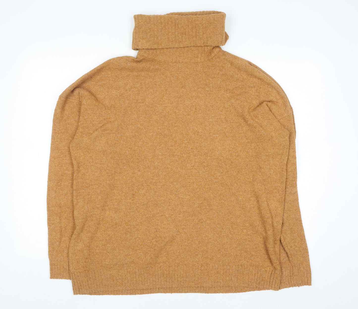 Vila Men’s Brown Roll Neck Knit Jumper XL Regular Fit Pullover