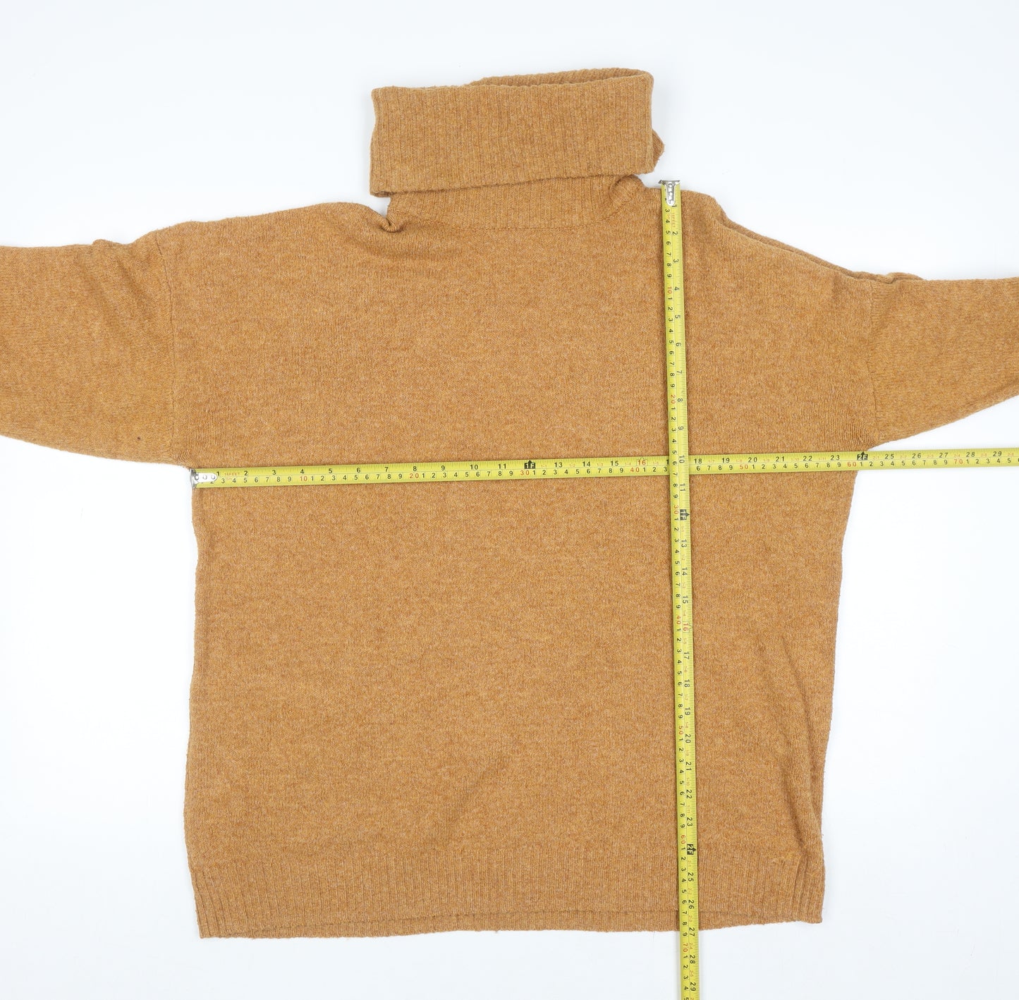 Vila Men’s Brown Roll Neck Knit Jumper XL Regular Fit Pullover