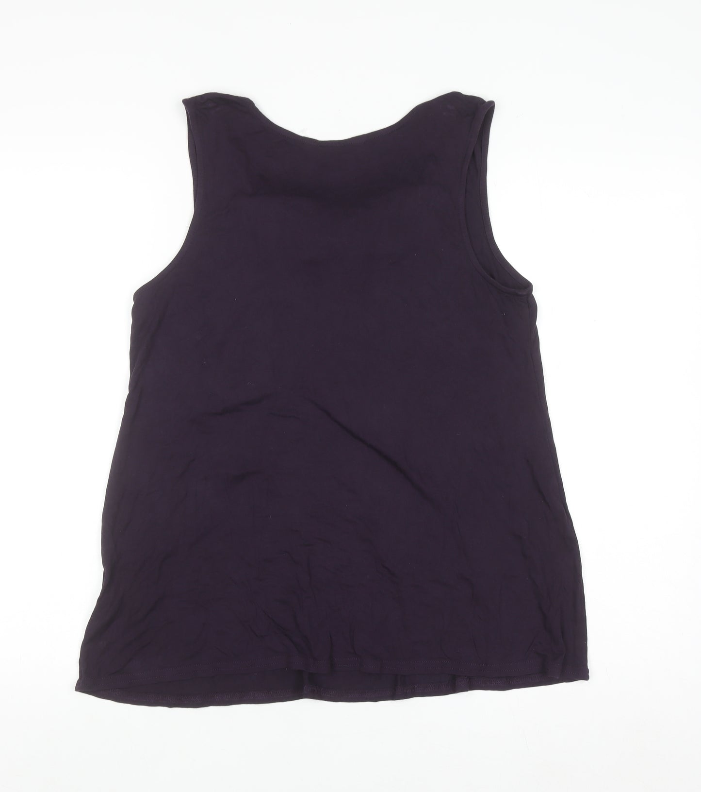 Inspire Women's Purple Sequin Bow Sleeveless Camisole Top Size 18