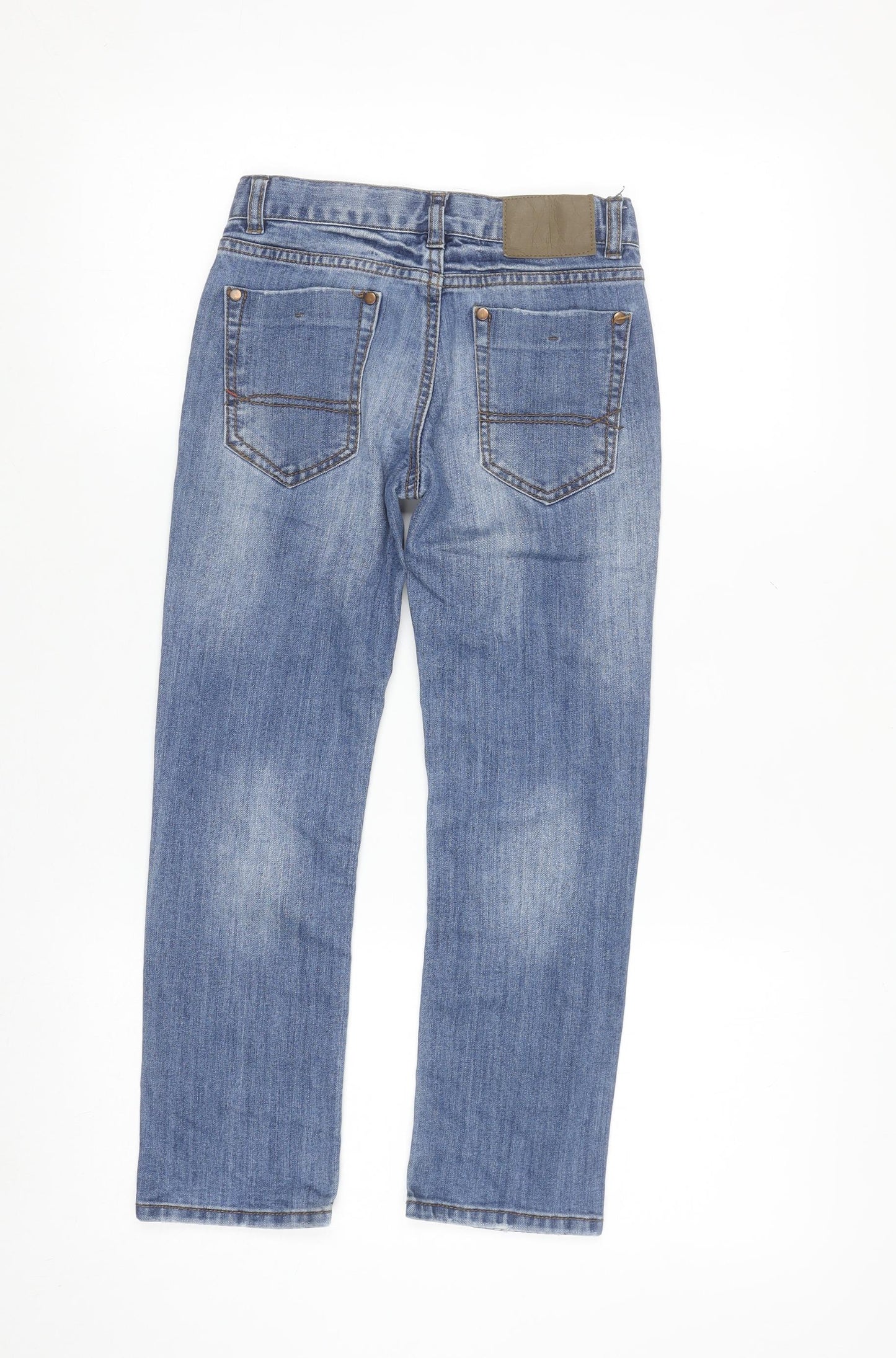 Tommy Hilfiger Boys Blue Straight Jeans 7 Years Adjustable Waist Denim