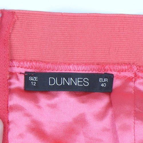 Dunnes Women Pink Lace Pencil Skirt Size 12 Knee Length