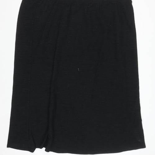 Dunnes Womens Black 2XL Knee Length Button Pencil Skirt