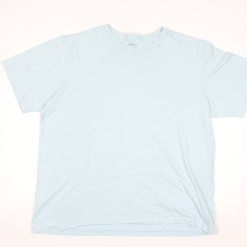 Lands' End Men's Blue Cotton Short Sleeve Crew Neck T-Shirt Size L
