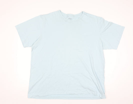 Lands' End Men's Blue Cotton Short Sleeve Crew Neck T-Shirt Size L