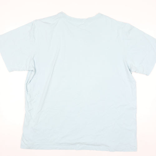 Lands' End Men's Blue Cotton Short Sleeve Crew Neck T-Shirt Size L