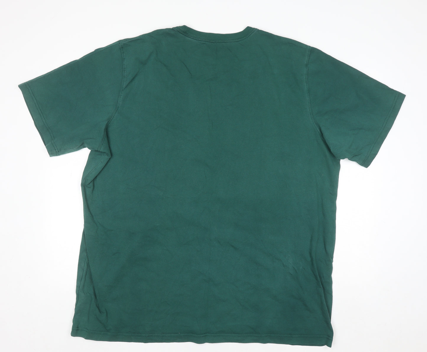 Lands’ End Men’s Green Cotton Crew Neck Short Sleeve T-Shirt Size L