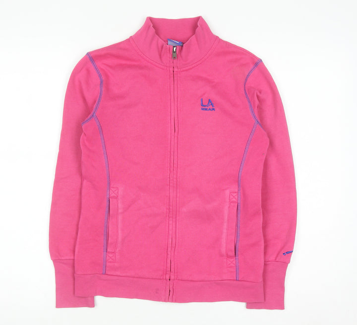 LA Gear Girls Pink Full Zip Fleece Sweatshirt 11-12 Years