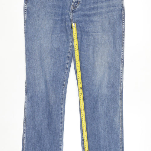 Wrangler Men's Blue Regular Fit Straight Denim Jeans W36 L34