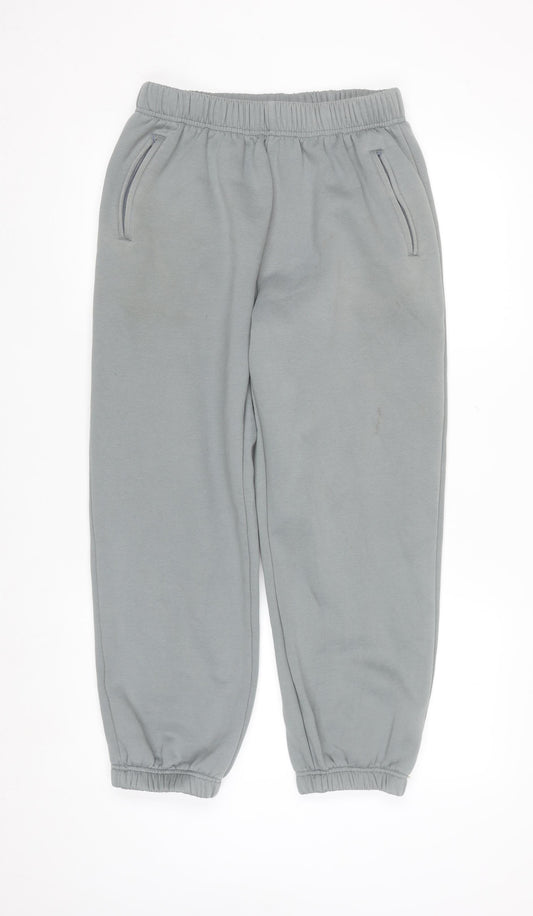 Season 6 Men's Grey Fleece Sweatpants L Relaxed Fit Cotton Joggers