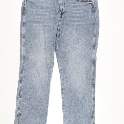Denim Co. Women's Blue Straight Leg Jeans Size 18 Cotton