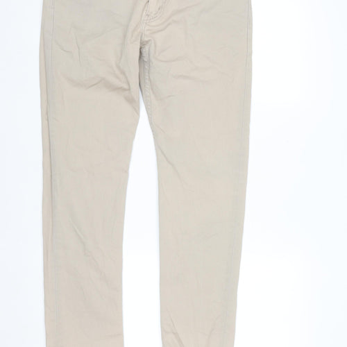 Levi's Men Beige 502 Regular Fit Straight Jeans W32 L32