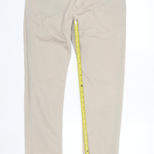 Levi's Men Beige 502 Regular Fit Straight Jeans W32 L32