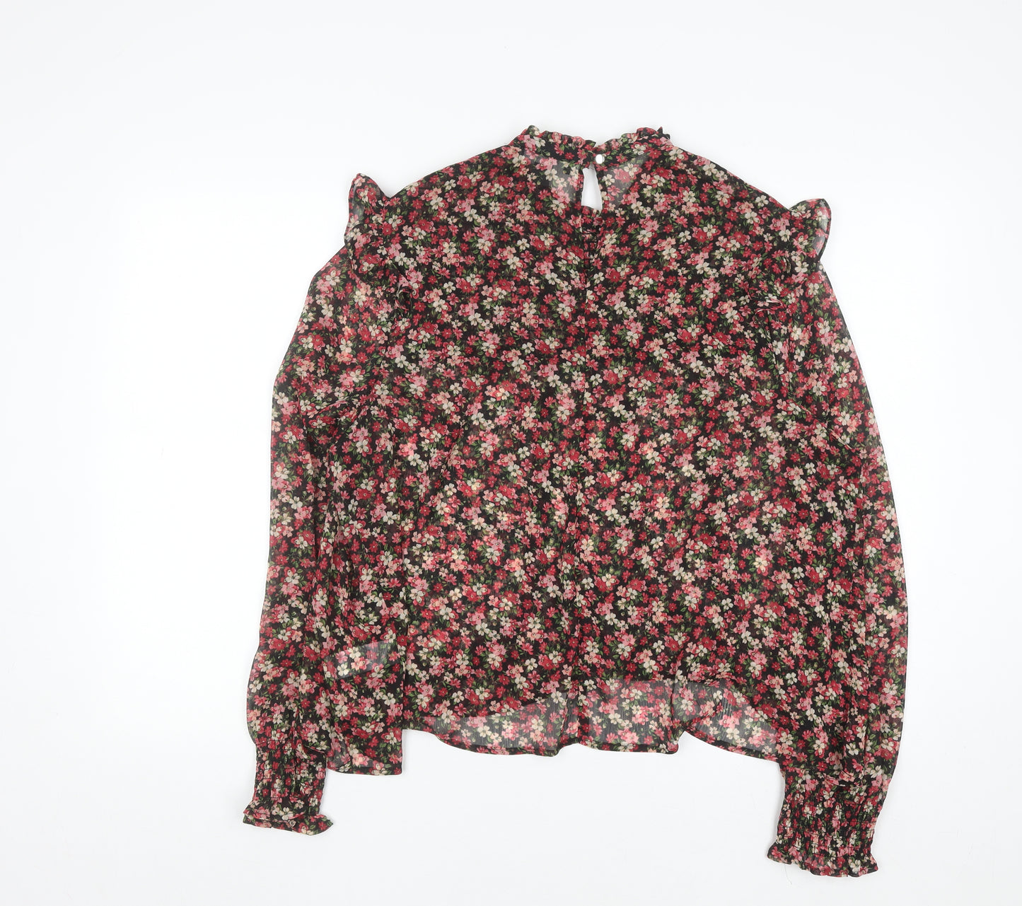 Primark Women’s Multicoloured Floral Ruffle Tunic Blouse Size 20