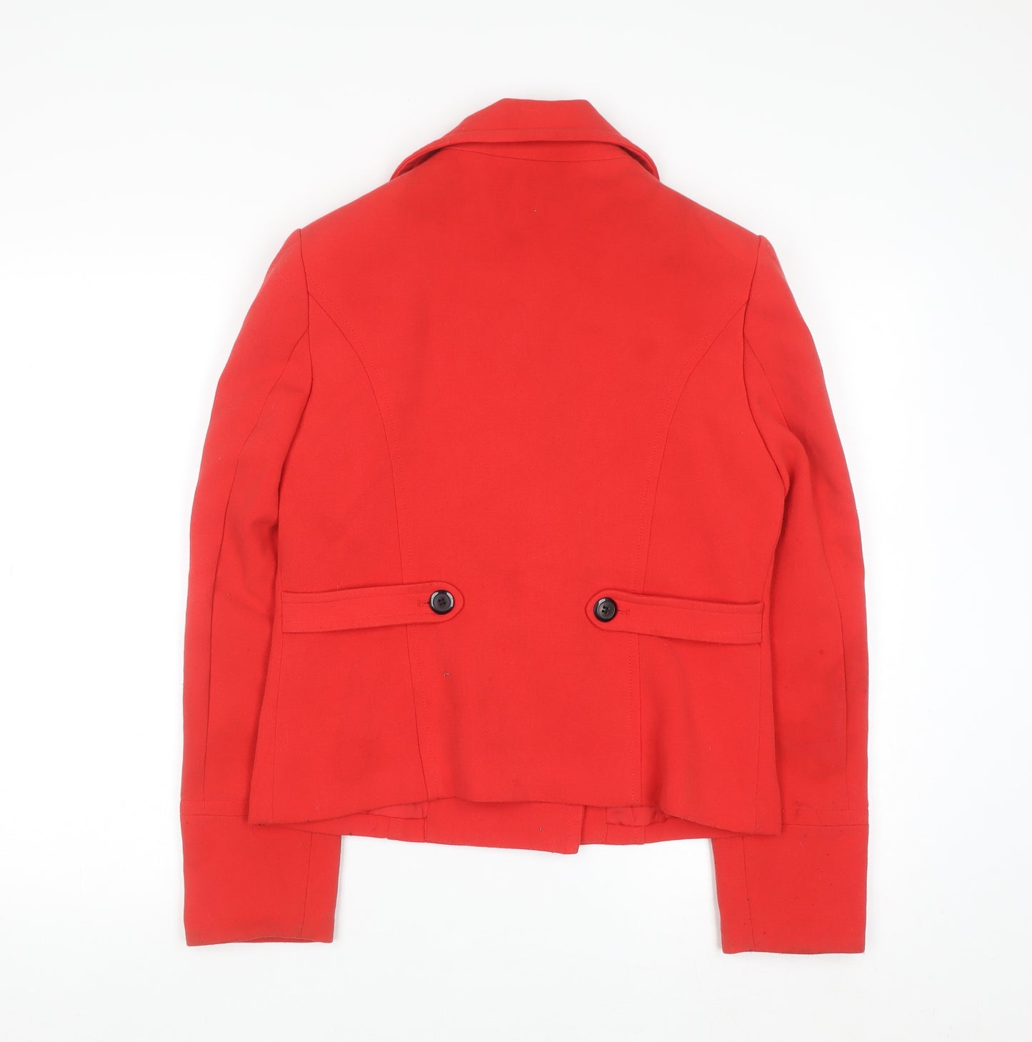 Papaya Women's Red Size 12 Pea Coat Jacket Classic Short