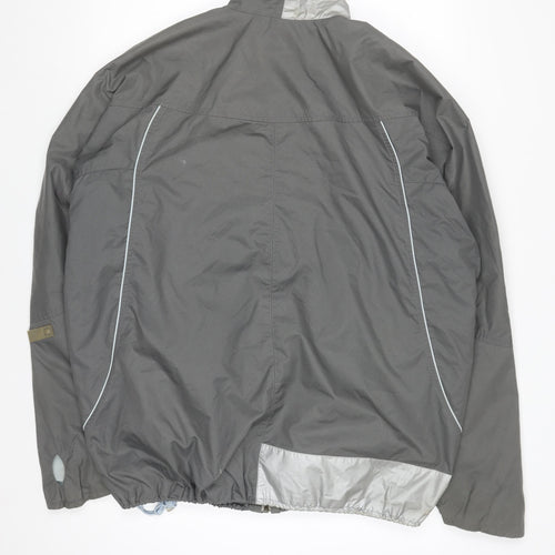Nike Men's Grey XL Windbreaker Jacket Lightweight Zip Sportswear