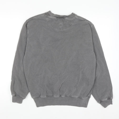 Anine Bing Women's Grey Graphic Pullover Sweatshirt XS Organic Cotton