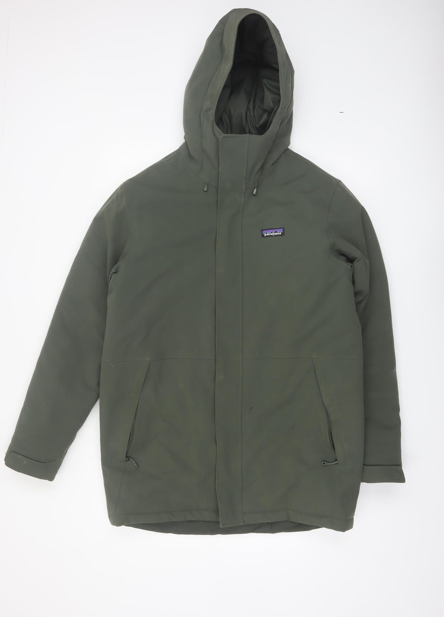 Patagonia Men's Green Hooded Waterproof Parka Jacket Size S