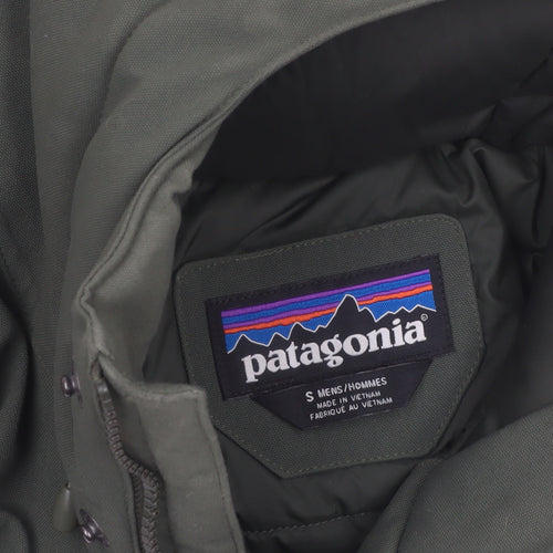 Patagonia Men's Green Hooded Waterproof Parka Jacket Size S