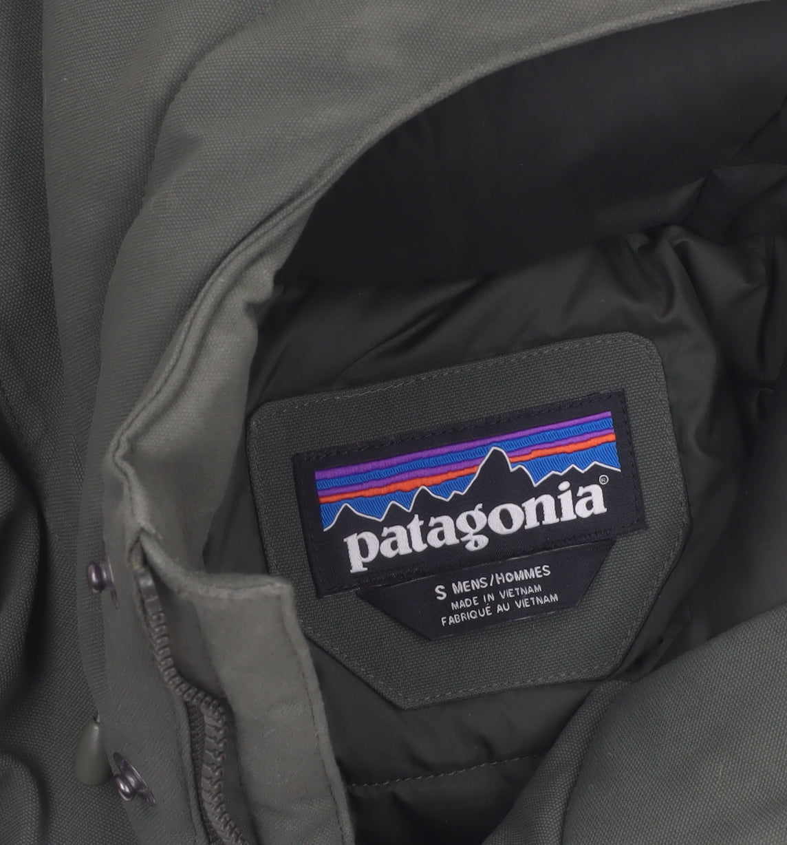 Patagonia Men's Green Hooded Waterproof Parka Jacket Size S