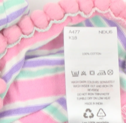 V by Very Girls Multicoloured Striped Cotton Playsuit 4-5 Years Sleeveless