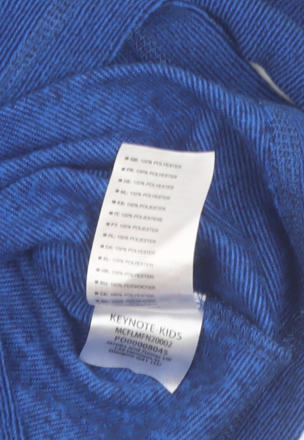 Trespass Boys Blue Fleece 1/4 Zip Pullover Sweatshirt 2-3 Years
