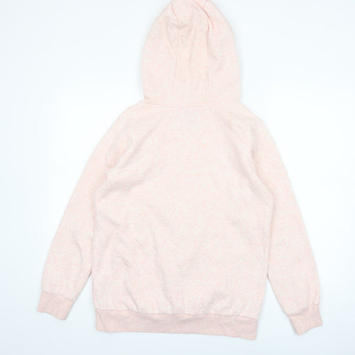 Reserved Girls Pink Pullover Hoodie Size 158cm Fleece Cotton Blend