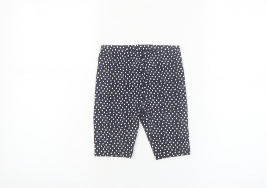 St. Bernard for Dunnes Girls Black Polka Dot Biker Shorts Age 5