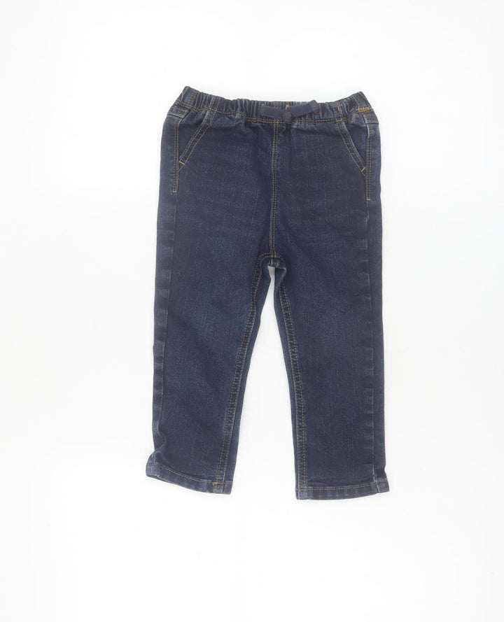 Dunnes Stores Unisex Baby Blue Stretch Denim Jeans 18-24 Months