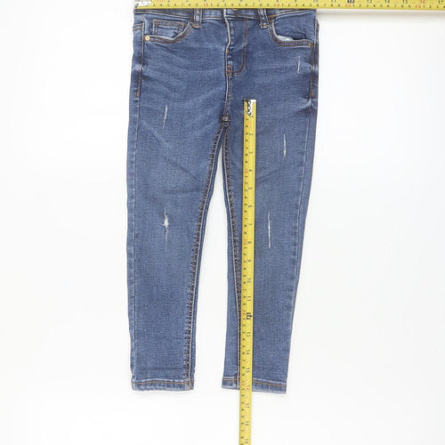 Denim Co Girls Blue Skinny Jeans 3-4 Years Stretch Denim Casual