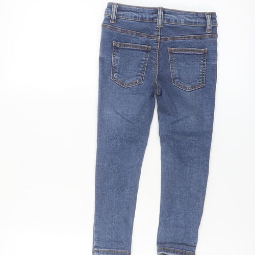Denim Co Girls Blue Skinny Jeans 3-4 Years Stretch Denim Casual