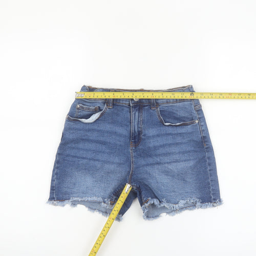 Denim Co Girls Blue Denim Cut-Off Shorts 12-13 Years Frayed Hem Casual