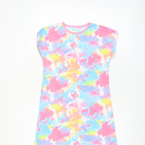 Dunnes Stores Girls Multicoloured Tie Dye T-Shirt Dress 9-10 Years