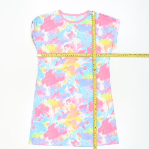 Dunnes Stores Girls Multicoloured Tie Dye T-Shirt Dress 9-10 Years