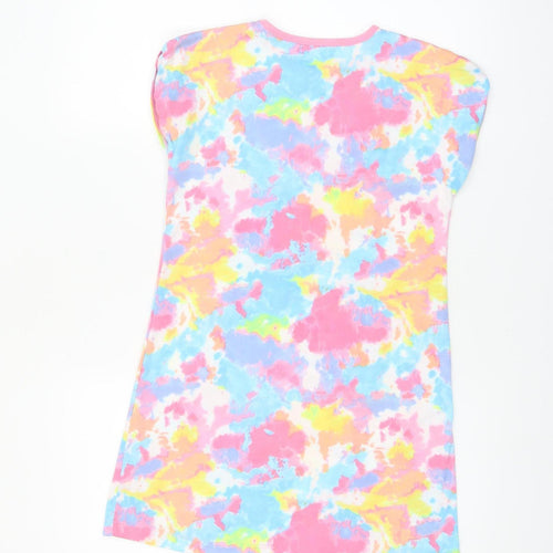 Dunnes Stores Girls Multicoloured Tie Dye T-Shirt Dress 9-10 Years