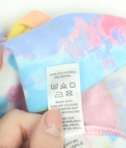 Dunnes Stores Girls Multicoloured Tie Dye T-Shirt Dress 9-10 Years