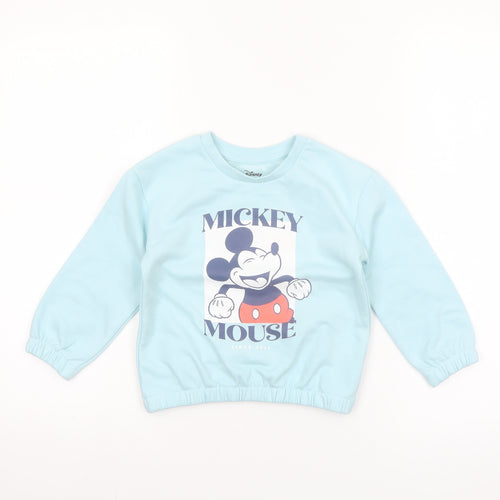 Disney at Primark Unisex Baby Blue Mickey Mouse Long Sleeve T-Shirt 24-36 Months