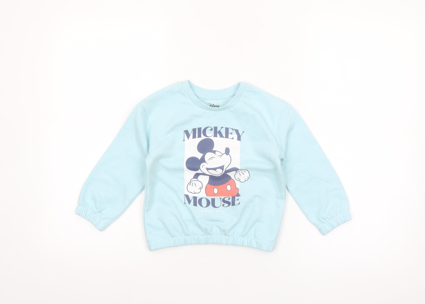 Disney at Primark Unisex Baby Blue Mickey Mouse Long Sleeve T-Shirt 24-36 Months