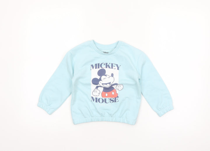 Disney at Primark Unisex Baby Blue Mickey Mouse Long Sleeve T-Shirt 24-36 Months