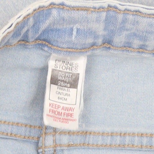 Dunnes Stores Girls Light Blue Wide-Leg Jeans 25in Waist Denim Summer Casual