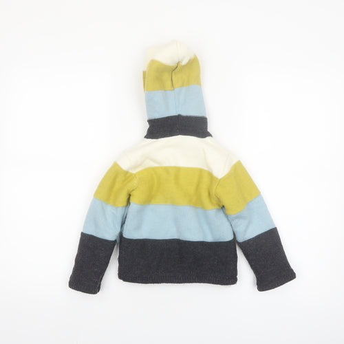 Nutmeg Unisex Baby Multicoloured Hooded Knit Cardigan 18-24 Months