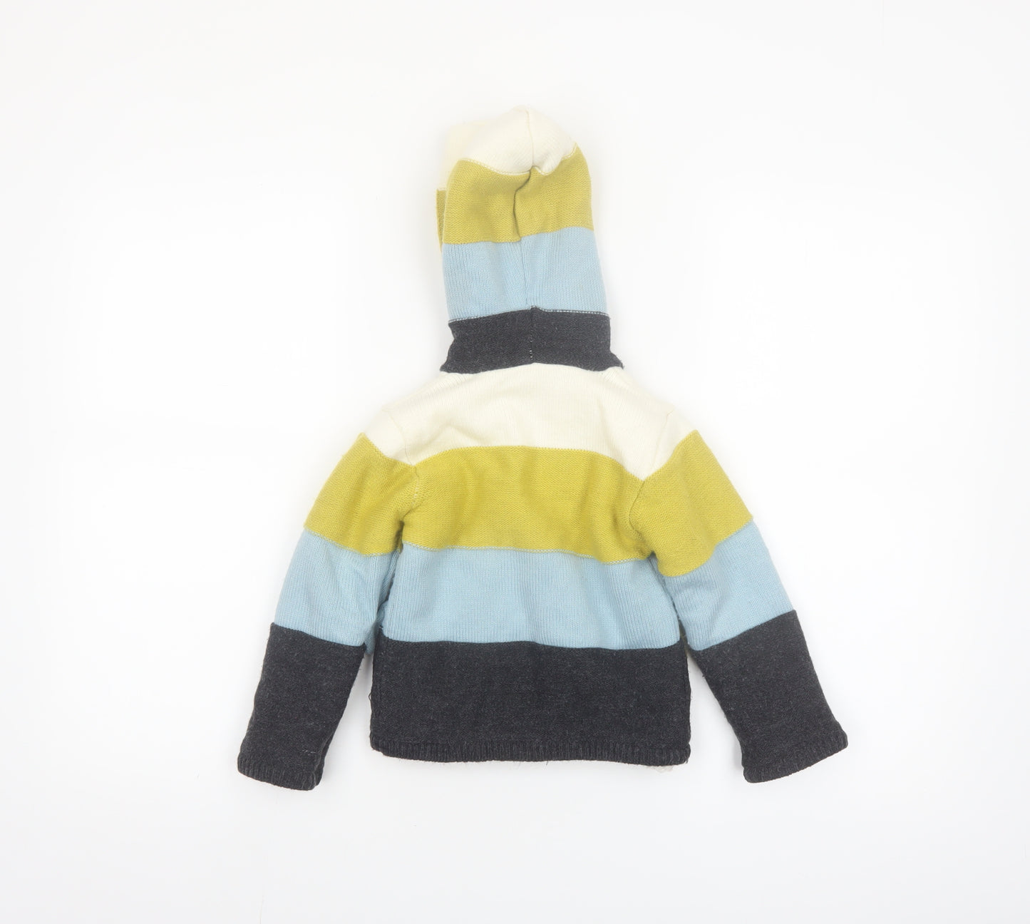 Nutmeg Unisex Baby Multicoloured Hooded Knit Cardigan 18-24 Months