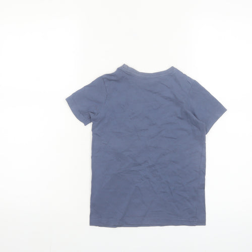 Primark Boys Blue CALI BEACH Short Sleeve Cotton T-Shirt 6-7 Years