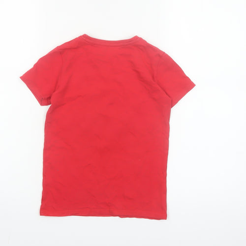 St Bernard Boys Red Racing Car Graphic Cotton Short Sleeve T-Shirt Age 6
