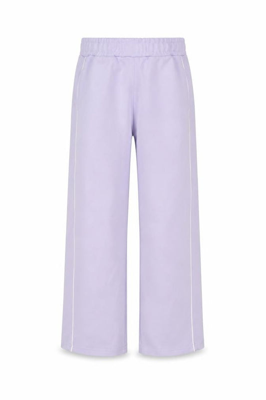 Dunnes Stores Girls Purple Sweatpants 7-8 Years Elastic Waist Side Stripe